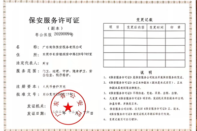 保安服务许可证（商保）